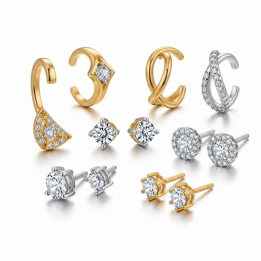 Kolczyki nausznice i ear cuffs: nowy wymiar biżuterii usznej